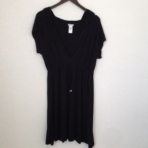 Ditto black bathing suit cover up with hood